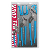 Channellock VJ3 V-Jaw Tongue & Groove Plier Set, 3 Pc, 6-1/2 in, 9-1/2 in, 12 in