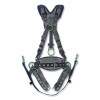 MSA 10195207 V-FIT Derrick Harness, Chest and Hip D Rings, Super Extra Large, Tongue Buckle Leg Straps