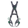 MSA 10195048 V-FIT Full-Body Harness, Back/Chest/Hips D-Rings, Super XL, QC Chest/Leg Strap Buckles, No Padding