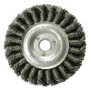 Weiler 08045 Model ST-4 Standard Twist Knot Wire Wheel 4 In x 1/2 In 0.014 In Steel 5/8 In Arbor