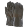 MCR Safety 6522SJ PVC Coated Work Gloves, Double Dipped, Sandy Grip, Soft Jersey Lining, Large, Black