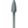 Pferd 24702 Tungsten Carbide Bur Tree Radius End SF-3 3/8 Inch x 3/4 Inch x 1/4 Inch Shank Double Cut