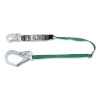 MSA 10191757 V-SERIES Standard Shock Absorbing Lanyard, 6 ft, Single, Small/Large Snaphooks, Web, Adjustable, 400 lb