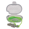Moldex 6434 Alphas Reusable Earplug, Vinyl, Green/Gray, Unattached Cord