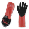 Mechanix Wear S5EP-02-010 SpeedKnit M-Pact Chemical Impact Resistant Coated-Knit Gloves, Cut A4, 10/X-Large, Red/Black