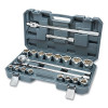 Crescent CTK21SAEN 12-point Standard SAE Mechanics Tool Set, 3/4 in Dr, 7/8 in to 2 in Opening, 21-Pc