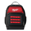 Milwaukee Tool 48228201 Jobsite Backpack, Ultimate, 1680D Ballistic Material, 48 Pockets, Black/Red, Includes Sternum Strap/Tape Measure Clip