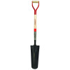 RAZOR-BACK 47103 Drain Spade, 16 in L x 4.75 in W Round Blade, 29 in North American Hardwood Steel/Wood D-Grip Handle