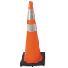 Cortina 0350006 DW Series Traffic Cone, 36 in H, 10 lb PVC, Orange/Black Base