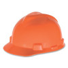 MSA 488148 V-Gard Protective Cap-Style Hard Hat, Slotted, Staz-On Suspension, Standard Size, Hi-Viz Orange
