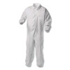KleenGuard 38930 A35 Economy Liquid and Particle Protection Coverall Zipper Front Elastic Wrists Ankles White 2XL 25 Per Case
