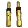 Western Enterprises QDB30 Quick Connect Set, Regulator-to-Hose, Brass, QDB31/QDB32, Fuel Gas/Oxygen