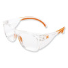 KleenGuard 49301 Maverick Safety Glasses Clear Polycarbonate KleenVision Anti-Fog Lens Clear Orange Frame