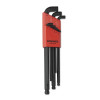 Bondhus 16599 9-Piece Metric Stubby Ball End L-Wrench Set 1.5 To 10 mm