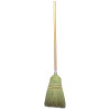 Weiler 44008 Upright and Whisk Broom, Warehouse Broom, 18 in Trim L, 39 in L Handle, 4 Sews, Corn and Fiber