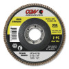 CGW Abrasives 41754 Z-Poly Cotton Flap Disc, 4-1/2 in dia, 60 Grit, 5/8 in - 11 Thread, Type 27