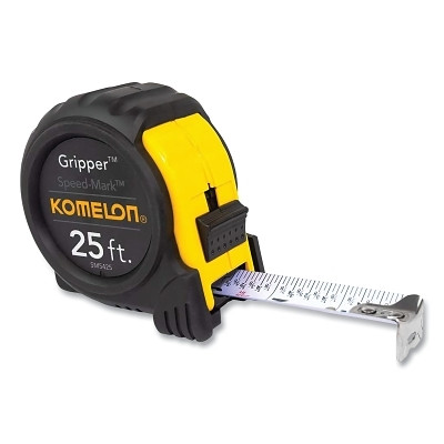 Komelon USA SM5425 Speed Mark Gripper Tape, 1 in x 25 ft, SAE, White