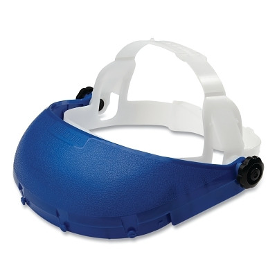 Sellstrom S39000 Single Crown Ratchet Headgear, Headgear Only, Pin-Lock, Blue