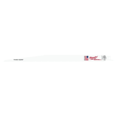 Milwaukee Tool 48005094 SAWZALL Standard Multi-Material Blade, 12 in L x 3/4 in W, 8/12 TPI, 5 EA/PKG