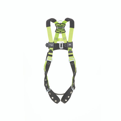 Miller by PIP H5ISP311021 H500 Industry Standard Full-Body Harness, Back/Side D-Rings, Sm/Med, Mating Chest/Tongue Leg Buckles, Shoulder Pads, IS2P