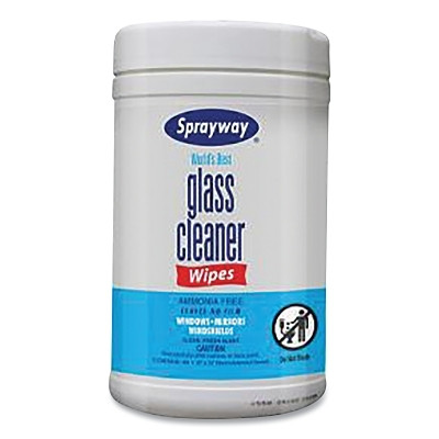 Sprayway SW933 Glass Cleaner Wipes, 10 in W x 12 in L, Fresh Scent