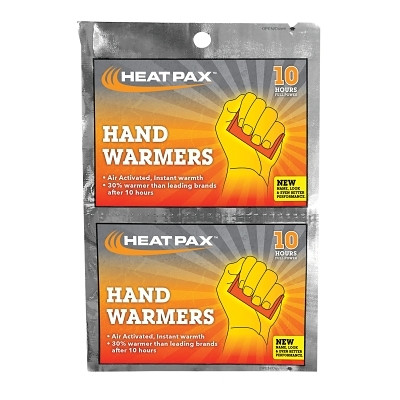 OccuNomix 110010R HEAT PAX Hand and Foot Warmer, Hand Warmer, 6.1 in L x 4.84 in W, Orange Woven Pack Inside Metallic Film