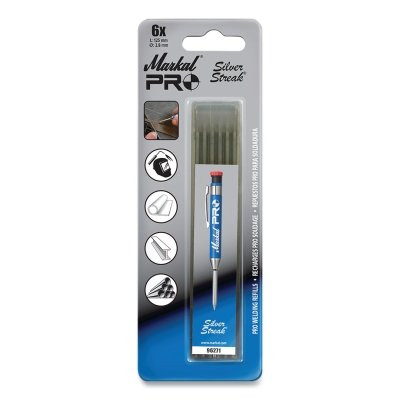 Markal 96271 PRO Refill, Silver Streak Welding/Fabricating Marker, Reflective Silver