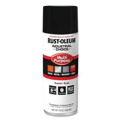Rust-Oleum 1679830V Industrial Choice 1600 System Enamel Aerosol. 12 oz, Gloss Black