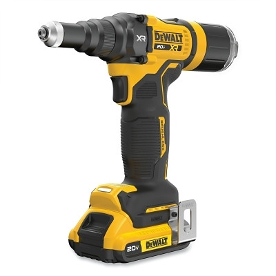 DeWalt DCF403D1 20V MAX* XR Brushless Cordless Rivet Tool, 3/32 in_1/8 in_5/32 in_3/16 in Blind Rivet dia