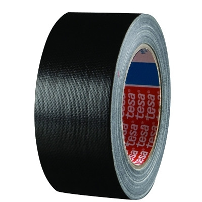 Tesa Tapes 646630900500 Professional Grade Heavy-Duty Duct Tapes, Black, 2 in x 60 yd x 12 mil