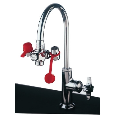 Guardian Equipment G1100 EyeSafe Eye Wash Converter Faucet, 55/64 in-27 Female Thread Inlet, Includes 4 Adapters