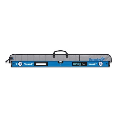 Empire Level EM10524 TRUE BLUE Digital Box Level, Auto-Calibrated, Magnetic, 24 in L, 3 Vials, Includes 2 AA Batteries/Case