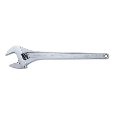 Channellock 824 Adjustable Wrench, 24 in Long, 2.44 in Opening, Chrome