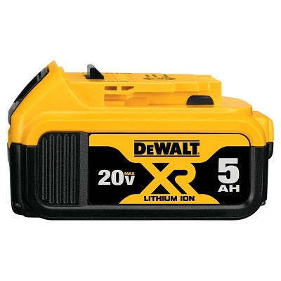 DeWalt DCB205 MAX* Cordless Tool Battery, 20 V, Lithium-ion, 5.0 Ah, 1 EA/EA