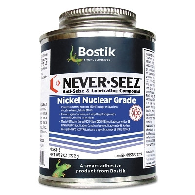 Never-Seez 30602948 Nickel Nuclear Grade Compound, 8 oz Brush Top Can