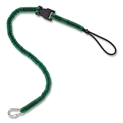 MSA 10207289 Retractable Tool Tether, Carabiner/Detachable Loop, 0.8 in W x 35.4 in Retracted L x 47.2 in Extended L, 5 lb Capacity