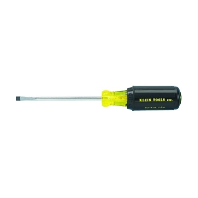 Klein Tools 6014 Cabinet-Tip Cushion-Grip Screwdriver, 3/16 in, 7 3/4 in Overall L