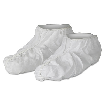 KleenGuard 44490 A40 Liquid and Particle Protection Shoe Cover, Universal, White