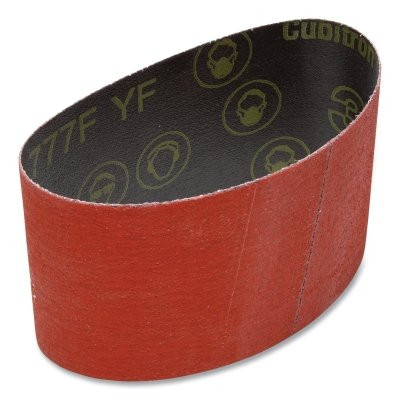 3M 7000118384 Cloth Belt, 777F, YF-Weight, 3-1/2 in W x 15-1/2 in L, 80 Grit, Ceramic Aluminum Oxide, Fabri-Lok/Single-Flex