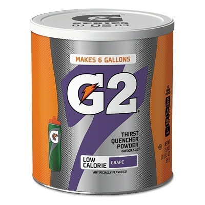 Gatorade 13443 G2 Powder, Grape, 19.4 oz, Canister