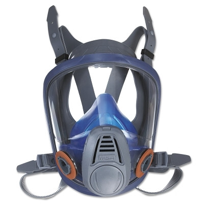 MSA 10028997 Advantage 3200 Full-Facepiece Respirator, Large, Rubber Harness