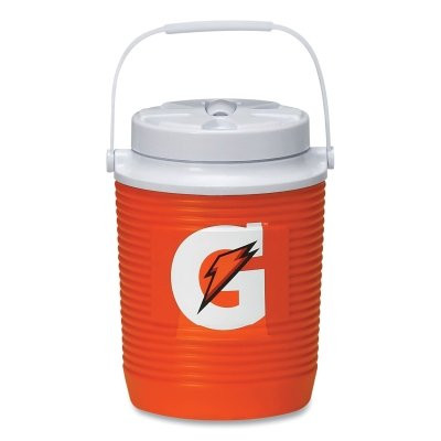 Gatorade 50423SM-23 Beverage Cooler, 1 gal, Orange/White, Promo