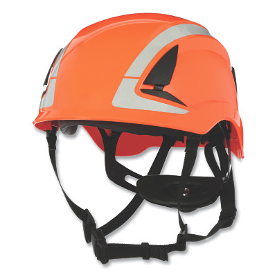 3M 7100175559 SecureFit Safety Helmet, w/Reflective Tape, Orange