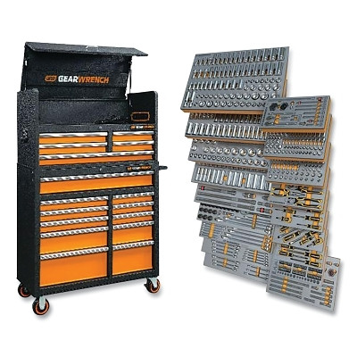 GEARWRENCH MEGAMOD873 873/1268 Piece MEGAMOD Mechanics Tool Set, 873, Premium Modular Foam Trays with Tool Storage