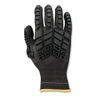 PIP 2332275N-7 Rig Dog Light NBR High Dexterity Gloves, High Performance Polyethylene, Size 7, Black