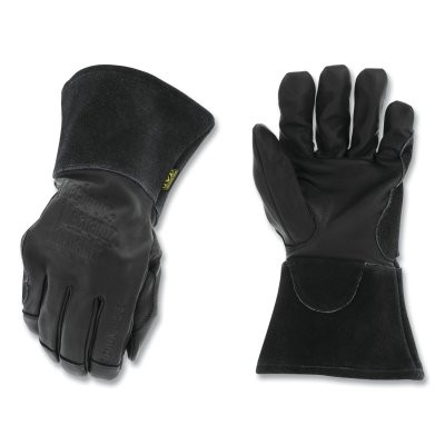 Mechanix Wear WS-CCD-010 CASCADE TORCH Welding Gloves, Large, Black, 4 in Gauntlet, FR Cotton Liner