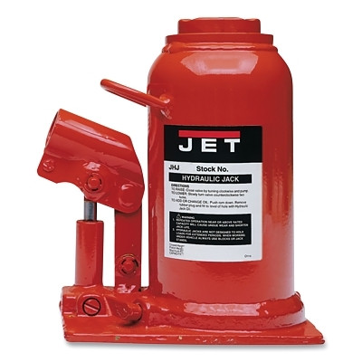 Jet 453318K JHJ Series Heavy-Duty Industrial Bottle Jack, 4-5/8 in W x 7-1/8 in L x 6-3/4 in H, Low Profile, 17-1/2 ton