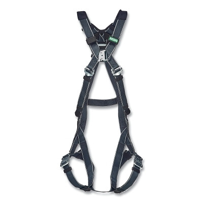MSA 10252239 V-FORM Welding Full-Body Harness, Back D-Ring, Super Extra Large, Quick-Connect Leg Straps