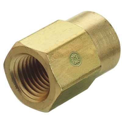 Western Enterprises BF42HP Pipe Thread Reducer Couplings, Connector, 3,000 PSIG, Brass, 1/4 in; 1/8" (NPT)