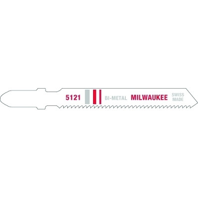 Milwaukee Tool 48425121 T-Shank Jig Saw Blades, 3 in, 18 TPI, Bi-Metal